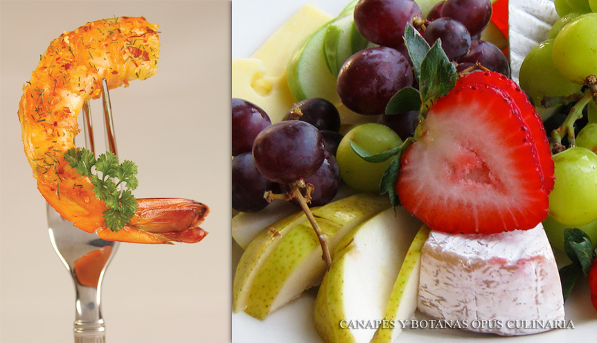 Botanas y Canapés Banquetes Opus
